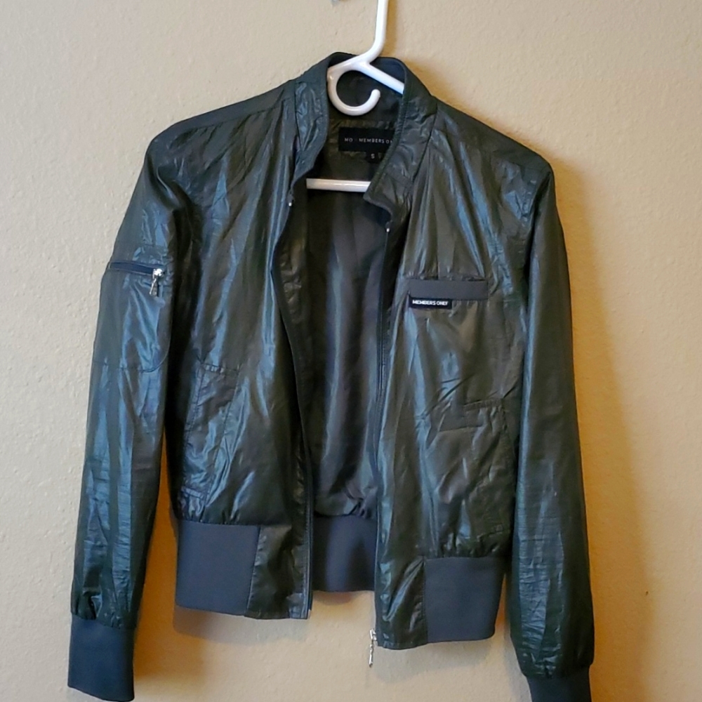 Green bomber jacket